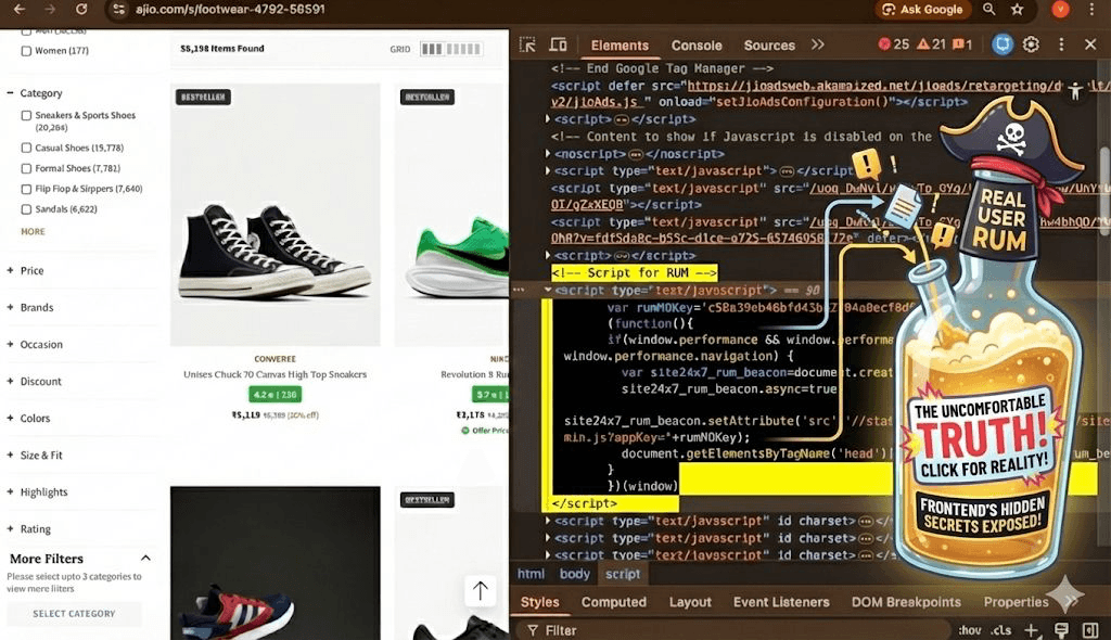 I Found RUM in Ajio's Code. No, Not Old Monk.